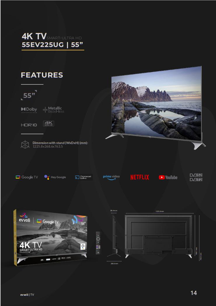 4K TV SMART ULTRA HD 55EV225UG | 55"