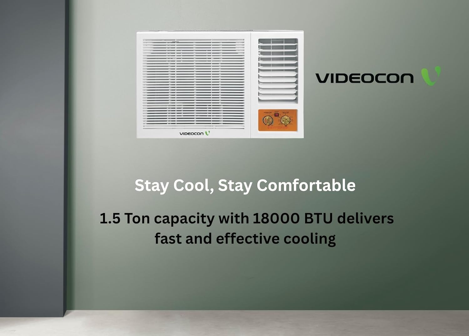 Videocon 1.5 Ton Window AC VG18KWT3 – 1.5 Ton Window Air Conditioner