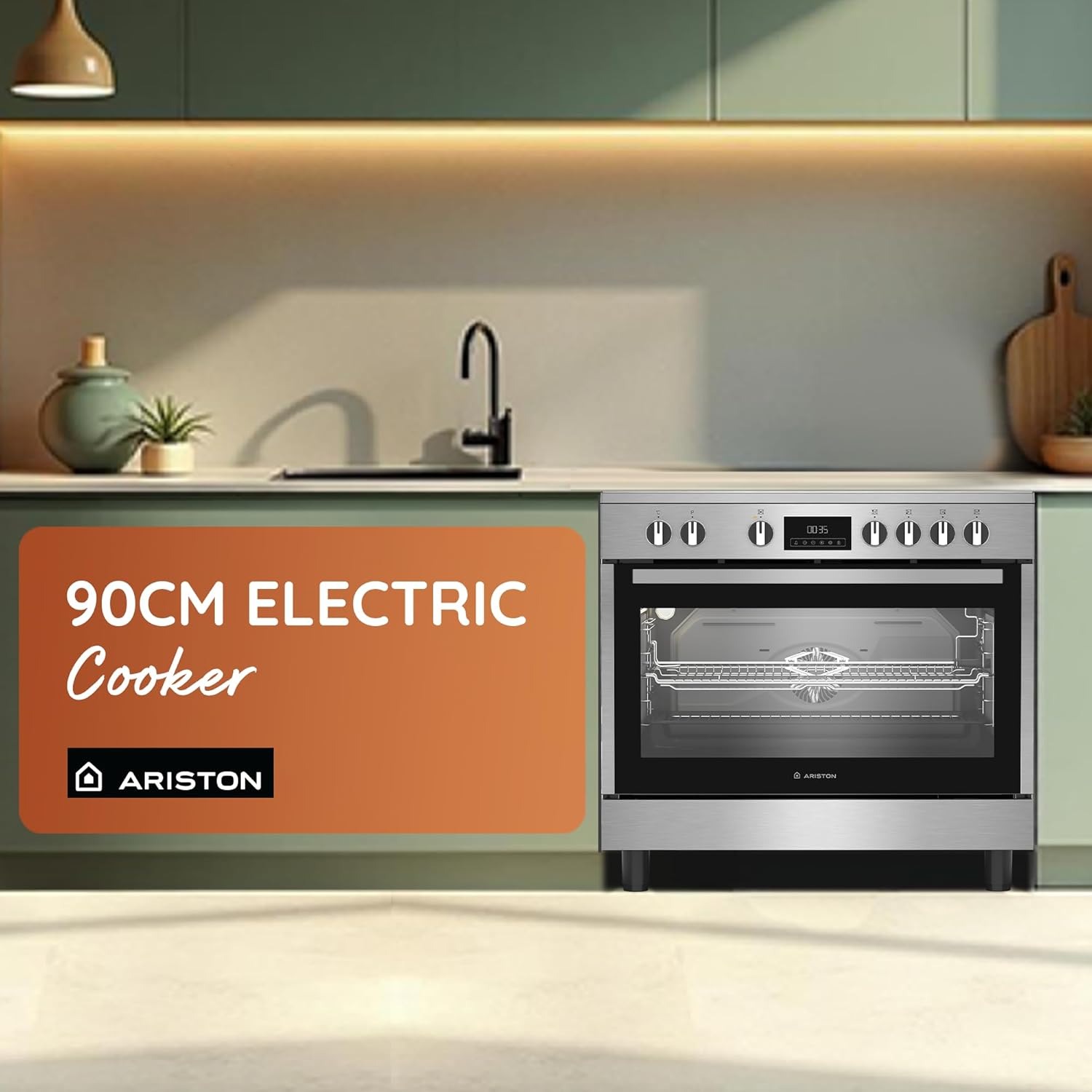Ariston Electric Cooker ARR9EV830207XME — Electric Cooker 90 × 60 cm