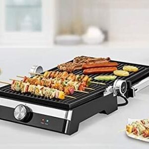 Black+Decker 2000W Family Health Grill  Family Health Grill with 180° Hinge – 5‑in‑1 Healthy Electric Grill