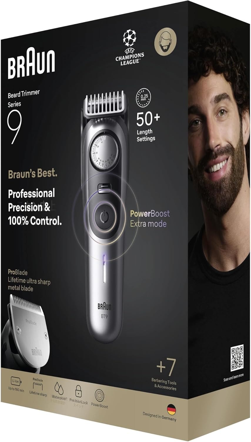 Braun Professional Beard Trimmer 9 – BT9520